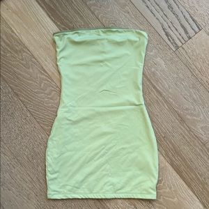 Sage Green White Fox Mini Dress